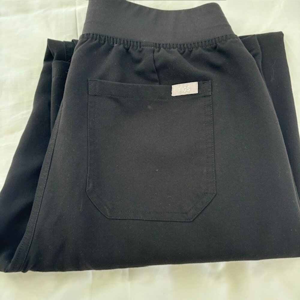 Figs Technical Collection Black Scrub Pants Women's Medium Tall